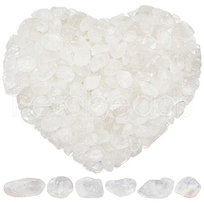 SOFPLATE 500G Natural Quartz Crystal Chips Beads G-SP0001-08-1