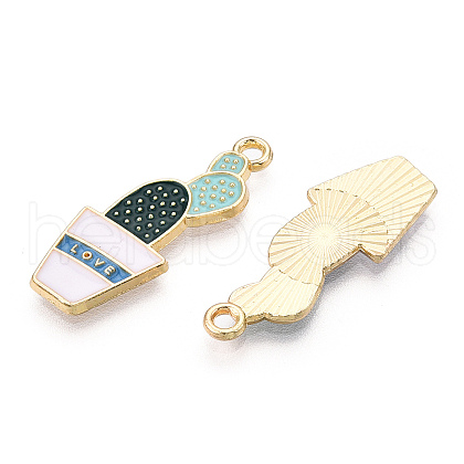 Alloy Enamel Pendants ENAM-WH0050-02LG-RS-1