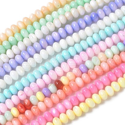 Natural Freshwater Shell Beads Strands SSHEL-C013-07-1