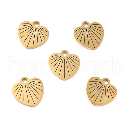 201 Stainless Steel Pendants STAS-E015-08G-1