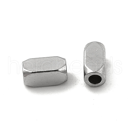 304 Stainless Steel Cuboid Beads STAS-P319-10P-1