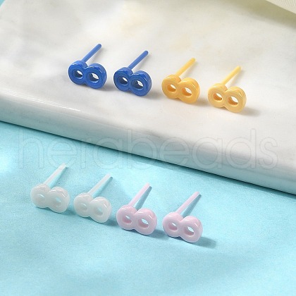 Hypoallergenic Bioceramics Zirconia Ceramic Stud Earrings EJEW-C065-03I-1