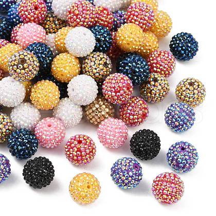 AB-Color Resin Rhinestone Beads RESI-S315-20x22-M-1