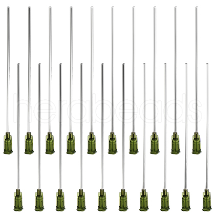 20Pcs 304 Stainless Steel Blunt Tip Dispensing Needle with PP Luer Lock FIND-FG0002-97-1