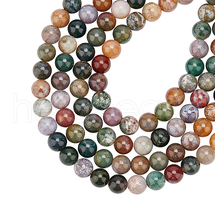 ARRICRAFT Natural Indian Agate Beads Strands G-AR0002-42-1