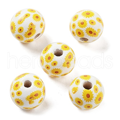 Wood European Beads WOOD-M011-06C-1