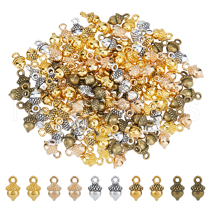 SUPERFINDINGS 150Pcs 5 Colors Tibetan Style Alloy Pendants FIND-FH0009-32-1