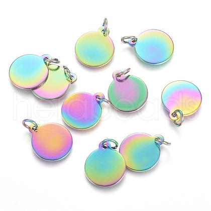 Ion Plating(IP) 304 Stainless Steel Charms STAS-I124-02A-M-1