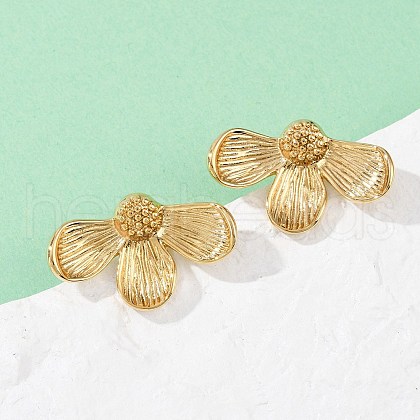 304 Stainless Steel Stud Earrings EJEW-S265-09G-1