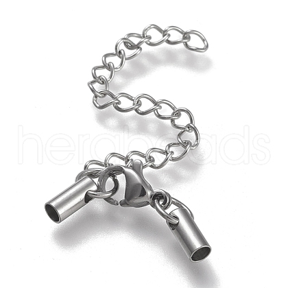 Tarnish Resistant 304 Stainless Steel Curb Chain Extender STAS-K195-29P-013-1