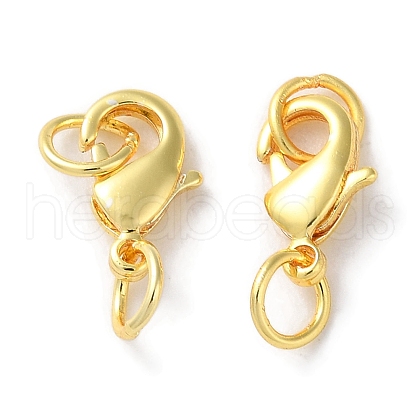 Rack Plating Brass Lobster Claw Clasps X-KK-F090-26G-01-1
