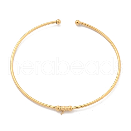 304 Stainless Steel Arm Cuff Bangle Makings AJEW-P127-01G-1