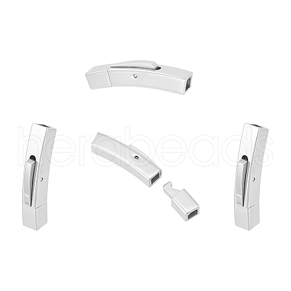 Unicraftale 4Pcs 316 Stainless Steel Bayonet Clasps STAS-UN0060-62-1