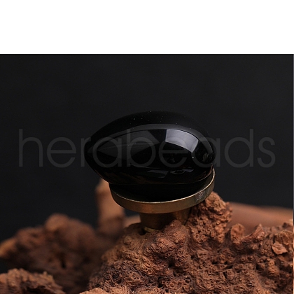 Natural Obsidian Egg Figurines Statues for Home Office Desktop Decoration PW-WG1DC51-10-1