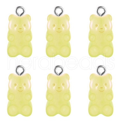 Transparent Resin Pendants HJEW-TAC0007-02B-1
