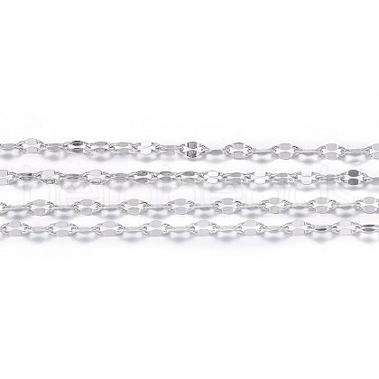 Tarnish Resistant 304 Stainless Steel Dapped Chains STAS-P213-06P-1