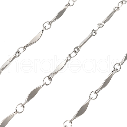 304 Stainless Steel Twisted Bar Link Chains CHS-A016-52P-A-1