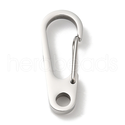 304 Stainless Steel Keychain Clasps STAS-G321-02P-1