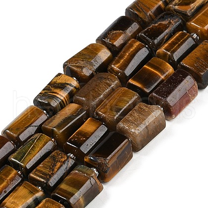 Natural Tiger Eye Beads Strands G-M403-B27-03-1