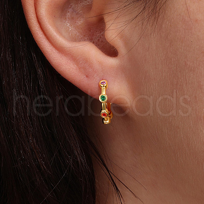 S925 Sterling Silver Flat Round Hoop Earrings GN0901-1