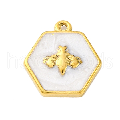 304 Stainless Steel Pendants STAS-V004-09G-03-1