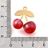 304 Stainless Steel Acrylic Pendants STAS-E549-01G-02-3