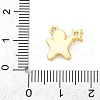 Rack Plating Brass with Cubic Zirconia Pendants KK-Q010-13G-3