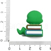 Graduation Season Theme Silicone Beads SIL-V002-09G-3