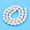 Natural Cultured Freshwater Pearl Beads Strands PEAR-N012-07W-3