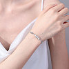 925 Sterling Silver Round Beaded Link Bracelets FS-WGB18E9-01-3
