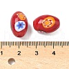 Handmade Millefiori Glass Beads LAMP-U004-02F-4