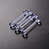 Acrylic Straight Barbell Piercing Tongue Rings for Women Men WG2E38E-01-2
