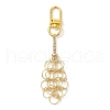 304 Stainless Steel Empty Stone Holder Chain Pouch Pendant Decorations HJEW-JM01884-02-1