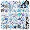 50Pcs Snowflake Paper Stickers DIY-P085-04-1