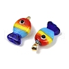 Handmade Lampwork Pendants LAMP-A007-01G-05-2