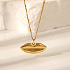Flamboyant Stainless Steel Lip Pendnat Necklaces & Stud Earrings Sets for Women ZY6893-1-2