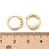 Heart Brass Micro Pave Clear Cubic Zirconia Hoop Earrings EJEW-Z102-29G-5