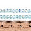 Transparent Glass Beads Strands EGLA-N016-4mm-01-4