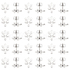 Unicraftale 201 Stainless Steel Stud Earring Findings with Hole EJEW-UN0002-34B-1