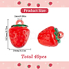SUNNYCLUE 40Pcs Resin Imitation Fruit Pendants RESI-SC0003-18-2