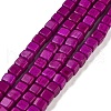 Synthetic Turquoise Beads Strands TURQ-G108-4x4mm-02-1
