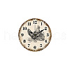MDF Printed Wall Clock HJEW-WH0058-019-8