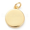 Brass Enamel Pendants KK-P200-11C-G-2