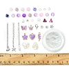DIY Glass & CCB & ABS Plastic Imitation Pearl Beads Bracelets Mkaing Kits DIY-FS0007-17-5