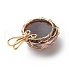 Transparent Resin Pendants PALLOY-JF01850-5