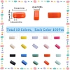 SUNNYCLUE 1000pcs 10 Colors Opaque Acrylic Slide Charms OACR-SC0001-37B-2