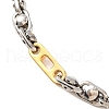 201 Stainless Steel Link Chain Bracelets BJEW-B078-132GP-2