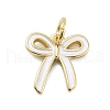 Brass Enamel Charms KK-H206-15G-02-1