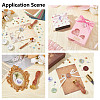 Brass Wax Seal Stamps with Wood Handle AJEW-WH0412-0058-6