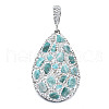 Polymer Clay Rhinestone Pendants RB-S056-11B-P-2